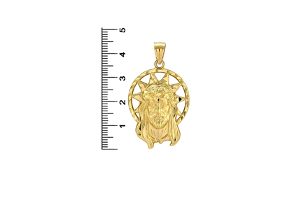 Religious Jesus Aura Pendant with Gold Plated